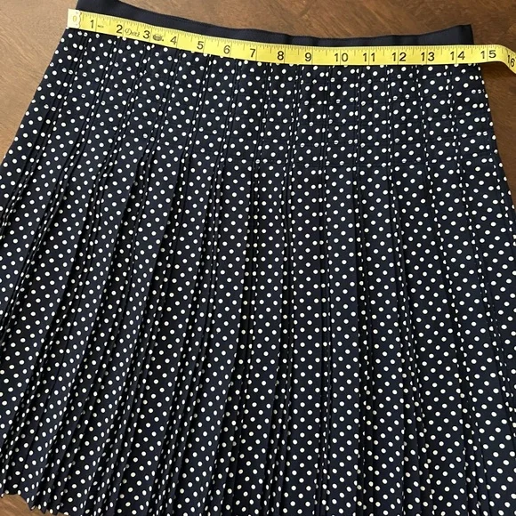 Excellent used J Crew polka dot skirt size 2 (SOLD) - Picture 2 of 9